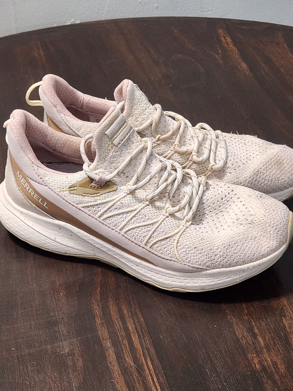Merrell Bravada 2 Women's Trail Shoes Size 9 Beige Pink Knit Sneakers J135650